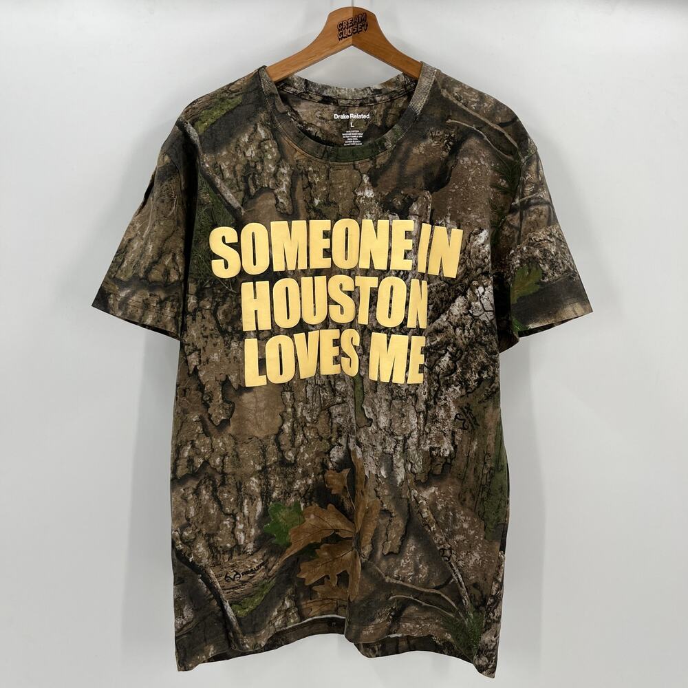 Drake Octobers Very Own OVO Iceman $$$4U Houston Realtree Camo Tour Merch Tee L